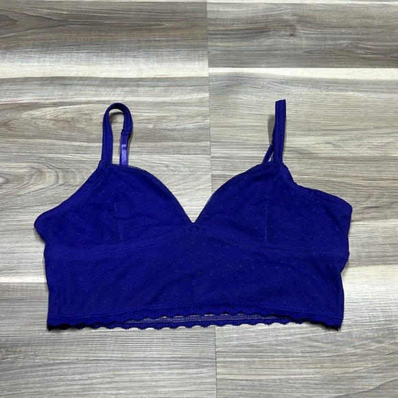 Zenana purple  lace bralette / crop top size small - Picture 3 of 7